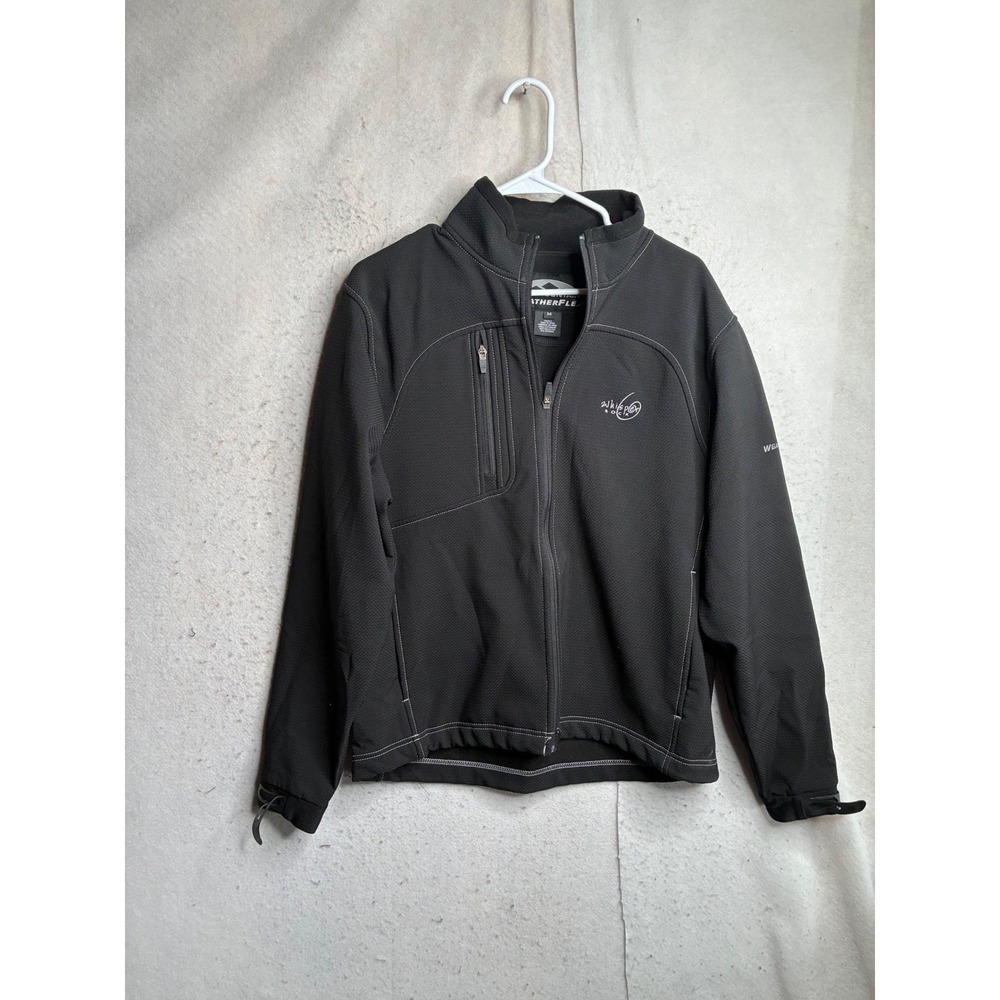 Sun Mountain WeatherFlex Mens Medium Black Softshell Jacket Whisper Rock Golf